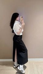 TB9004 SET SƠMI BO EO - CHÂN VÁY JEAN