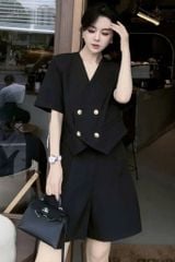 TB8890 SET VEST QUẦN NGỐ (ĐEN)