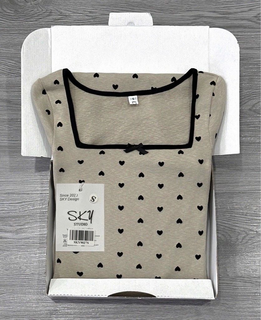 SKY9027 ĐẦM BODY CHẤM BI ( DA )