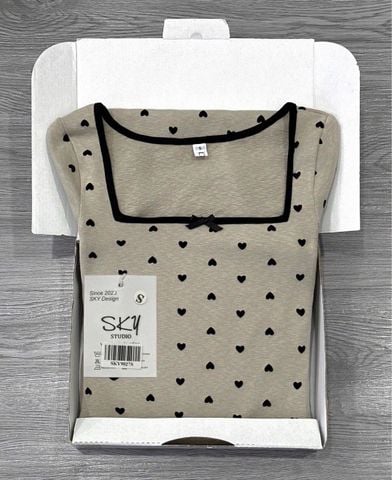 SKY9027 ĐẦM BODY CHẤM BI ( DA )