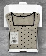 SKY9027 ĐẦM BODY CHẤM BI ( DA )