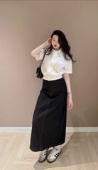 TB9004 SET SƠMI BO EO - CHÂN VÁY JEAN