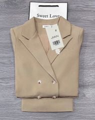 TB8894 SET ÁO VEST - CHÂN VÁY NGẮN (DA)