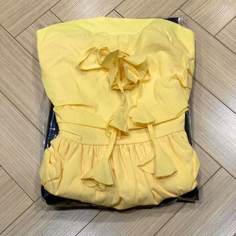 VGU0538 - SET ÁO ỐNG VÀNG - QUẦN DÀI ( KÈM DÂY)
