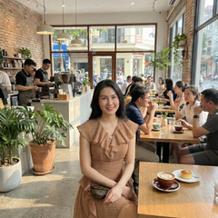 Đầm Daisy chấm bi bèo tầng