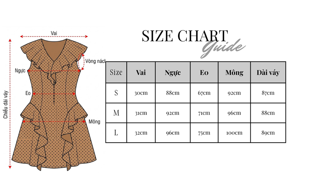 Đầm Daisy chấm bi bèo tầng