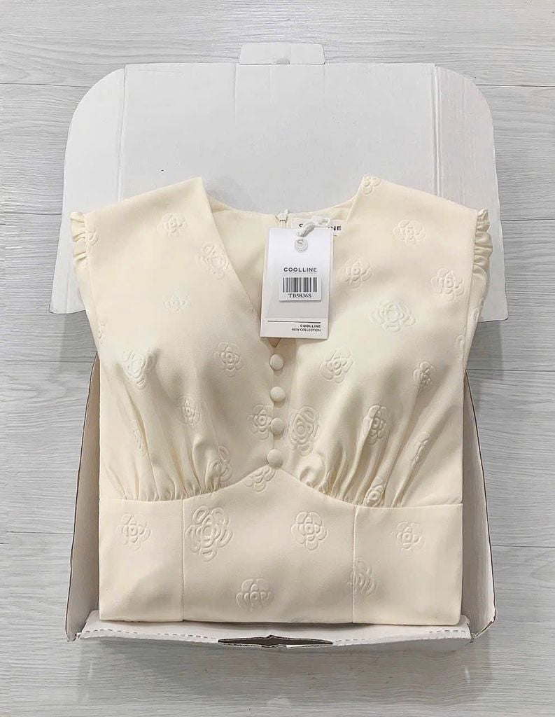 TB5836 ĐẦM KEM CỔ V