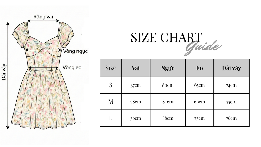 Đầm xô thêu ngắn màu kem