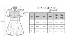 AHA029 Đầm chấm bi cổ bèo