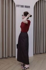 TQ4538 SET ÁO THUN BORIP ĐỎ, CV DÀI