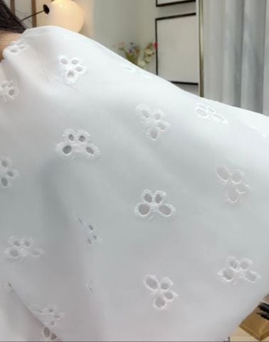 LV0001T ĐẦM HOA XÔ THÊU BƯỚM