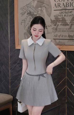 TB5820 ĐẦM XẾP LI PHỐI DÂY KÉO (KEM)