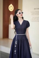 VGU1071 ĐẦM DÀI PHỐI ĐÂY ĐAI HOA