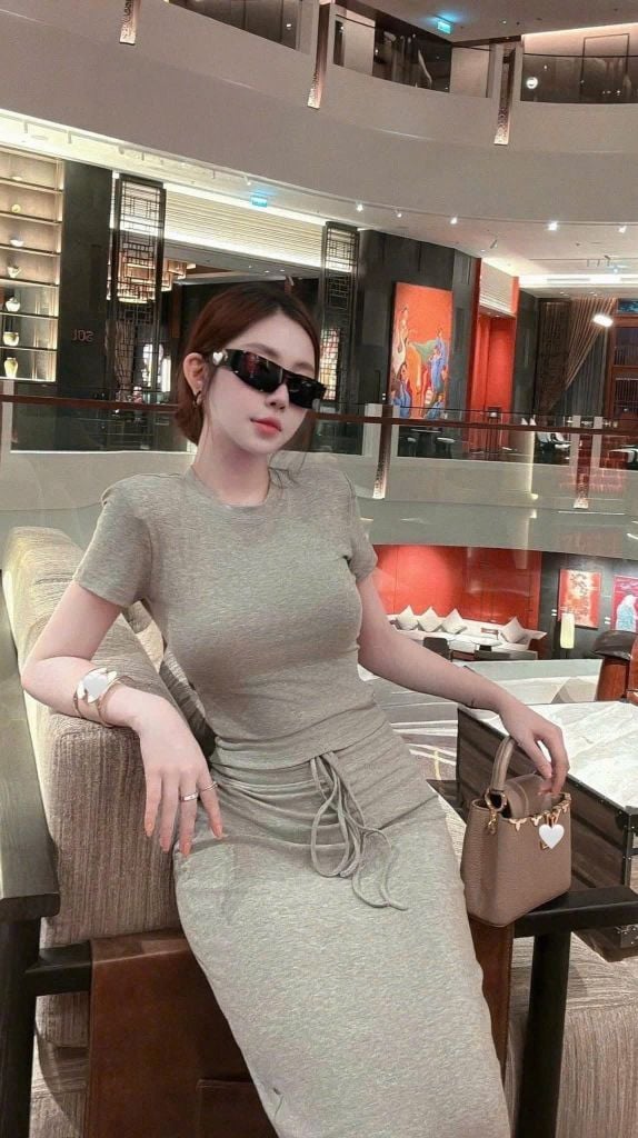 SKY9184 - SET THUN PHỐI DÂY RÚT (XÁM)
