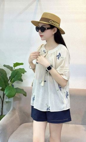 TB5756 - SET ÁO KEM - QUẦN XANH ĐEN