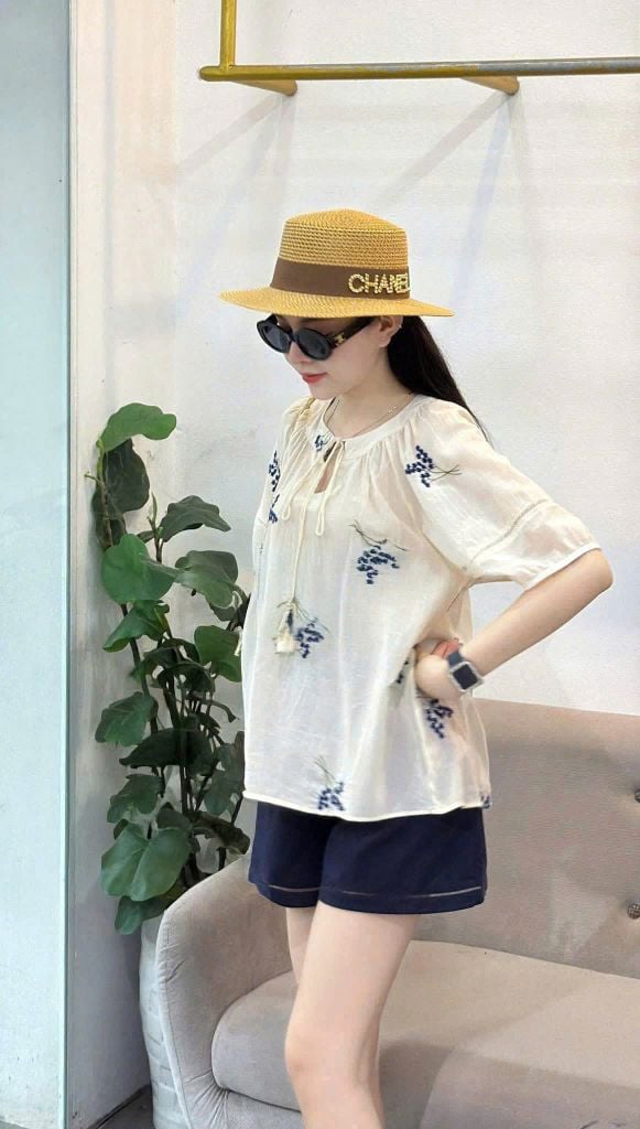 TB5755 - SET ÁO KEM - QUẦN VÀNG
