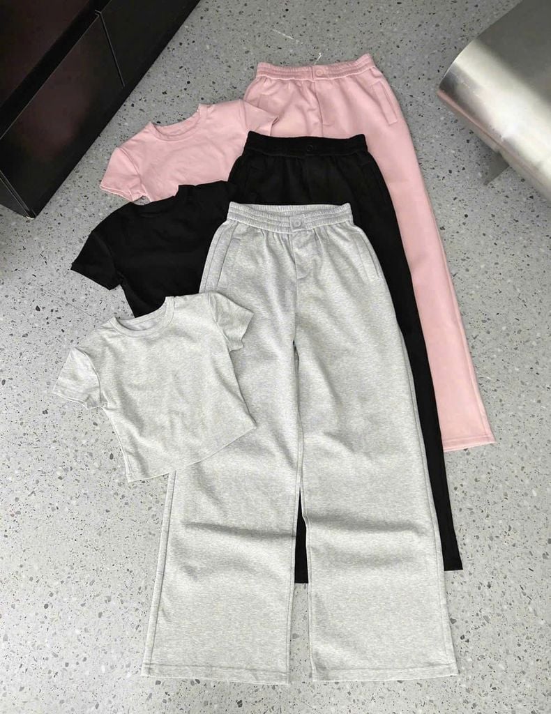 TB8537 - SET BỘ QUẦN DÀI FULL ĐEN