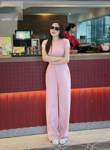 TB8535 - SET BỘ QUẦN DÀI FULL HỒNG