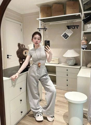 TB8536 - SET BỘ QUẦN DÀI FULL XÁM