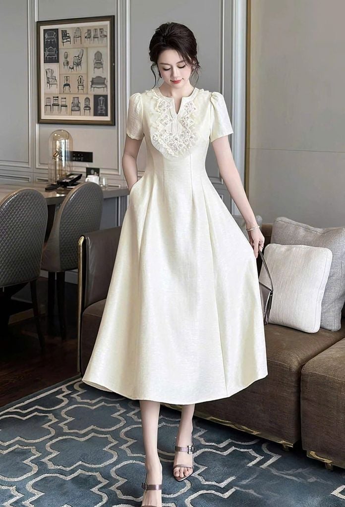 VGU0544 - ĐẦM TIỂU THƯ DÁNG DÀI