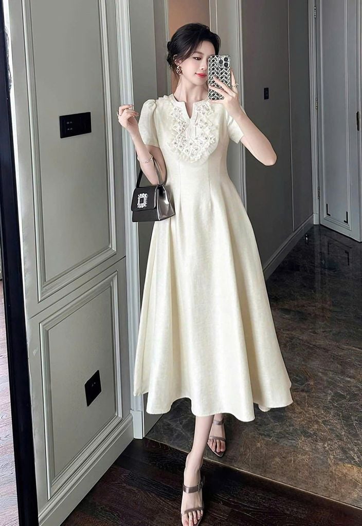 VGU0544 - ĐẦM TIỂU THƯ DÁNG DÀI