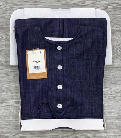 KS0932 - JUM JEAN DENIM DÀI XANH ĐEN