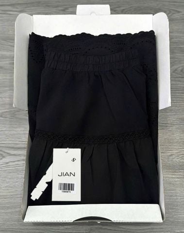 TB8587 - CHÂN VÁY XÒE ĐEN ( CHÂN VÁY LẺ)