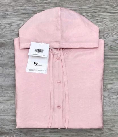KS0923 - ÁO KHOÁC CÀI NÚT HỒNG ( ÁO LẺ)