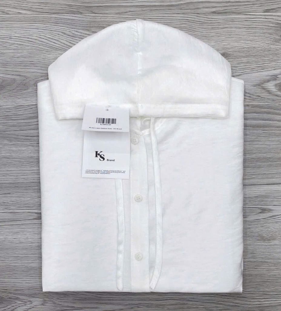 KS0924 - ÁO KHOÁC CÀI NÚT TRẮNG ( ÁO LẺ)