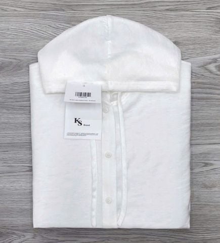 KS0924 - ÁO KHOÁC CÀI NÚT TRẮNG ( ÁO LẺ)