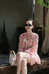TB8453 - SET TƠ ĐỎ HỒNG (KÈM ÁO LÓT)