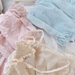 VGU0600 - ÁO 2 DÂY BABY DOLL HỒNG ( ÁO LẺ)