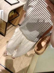 KS0952 - SET ÁO SỌC TRỄ VAI - QUẦN DÀI