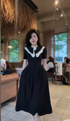 VGU0623 - ĐẦM XÒE DÀI TAG HOA