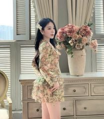 VGU0616 - ĐẦM TƠ HOA NGẮN