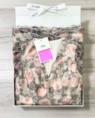 VGU0616 - ĐẦM TƠ HOA NGẮN