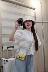 VGU0617 - SET CC ÁO  CỔ TRÒN NÚT BỌC- QUẦN DÀI VIỀN BÈO