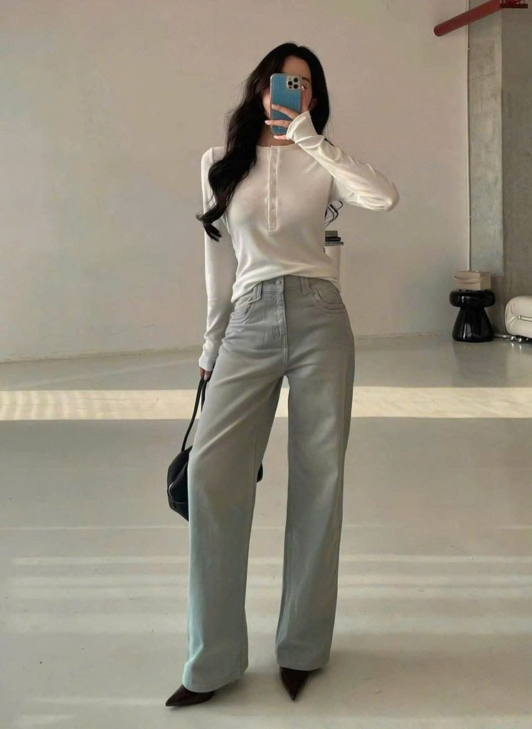 VGU0614 - QUẦN JEAN SUÔNG ( QUẦN LẺ)
