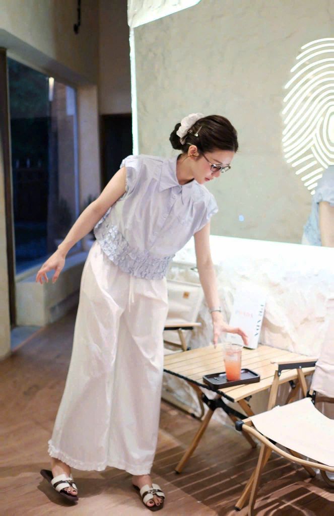 KS0962  - SET ÁO SƠ MI TAY HẾN VIỀN BÈO - QUẦN DÀI