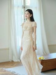 VGU0645 - ĐẦM TIỂU THƯ HOA PHOM DÀI