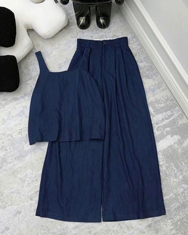 TB8660 SET ÁO DÂY QUẦN DÀI (X.ĐEN)