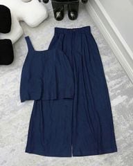 TB8660 SET ÁO DÂY QUẦN DÀI (X.ĐEN)