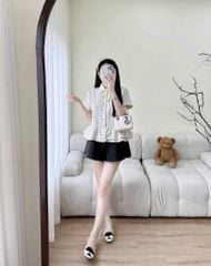 KS0976 - SET ÁO CHẤM BI - QUẦN SHORT