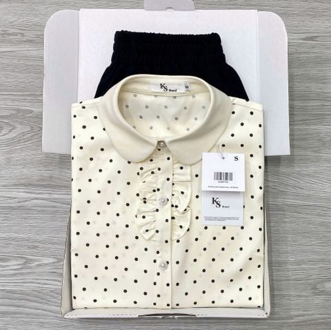KS0976 - SET ÁO CHẤM BI - QUẦN SHORT