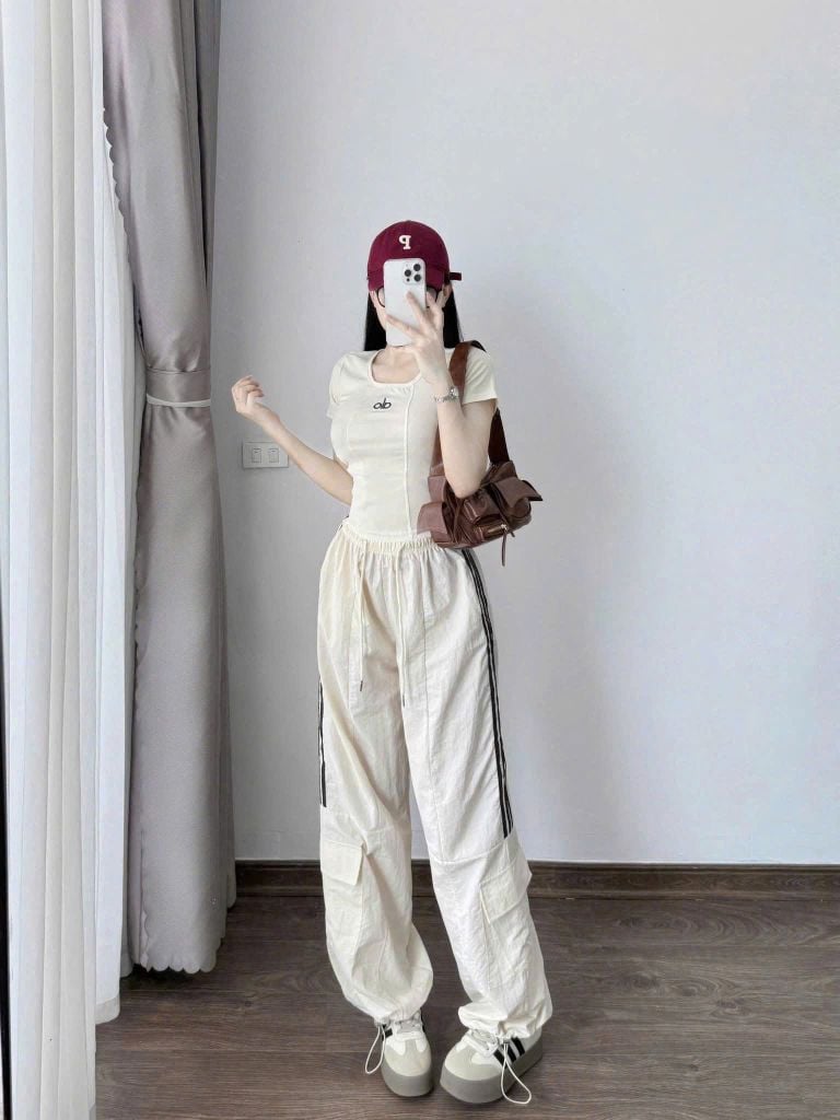 KS0982 - SET ÁO ALO ÔM BODY - QUẦN VẢI GIÓ