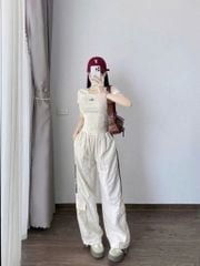 KS0982 - SET ÁO ALO ÔM BODY - QUẦN VẢI GIÓ
