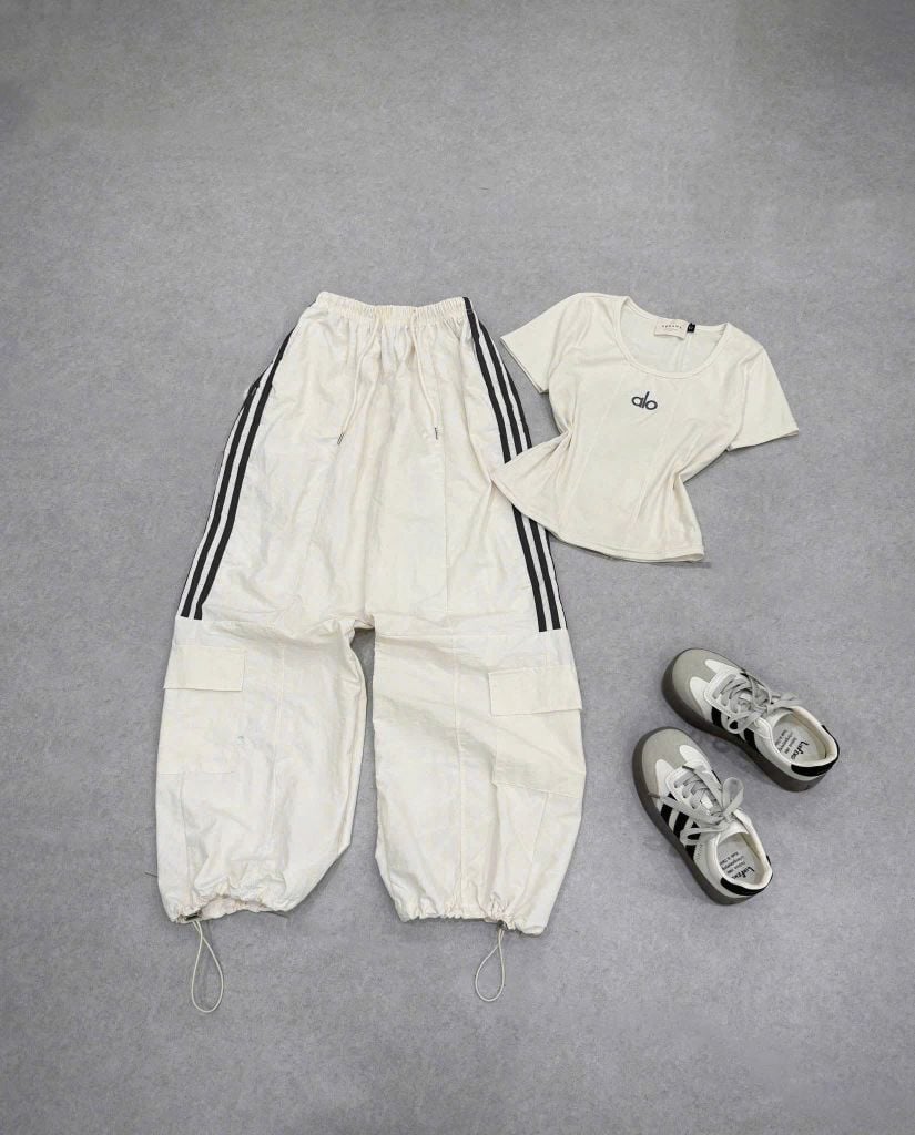 KS0982 - SET ÁO ALO ÔM BODY - QUẦN VẢI GIÓ