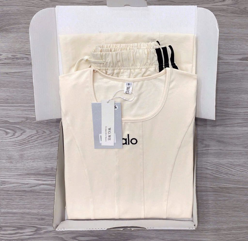 KS0982 - SET ÁO ALO ÔM BODY - QUẦN VẢI GIÓ