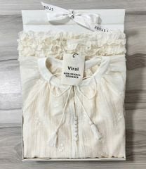 VRA0661 - ĐẦM BABY DOLL TAY DÀI, 2 LỚP CAO CẤP