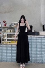 TB8688 - ĐẦM THUN DÀI ĐEN